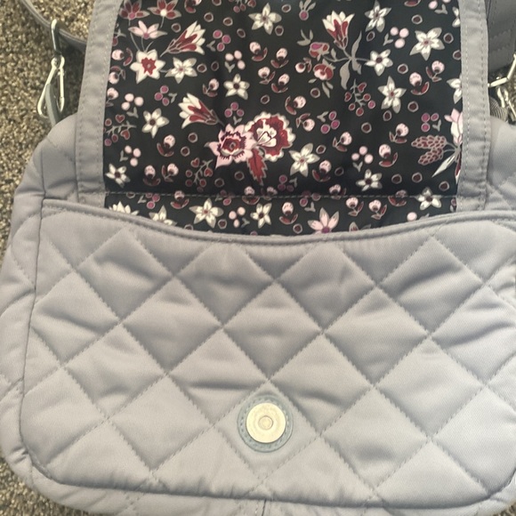 Vera Bradley Microfiber Grey Crossbody - Picture 9 of 11